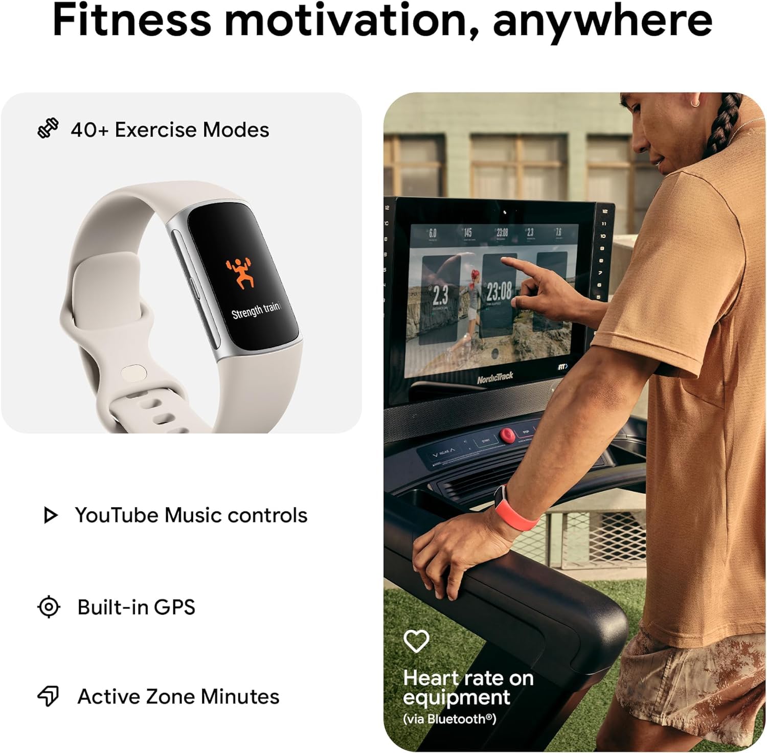 Fitbit Charge 6 Fitness Tracker Smartwatch With Heart Rate, Gps, Health Tools - Fit Bit Smart Watch For Men And Women - Porcelai